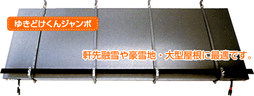 ゆきどけくんジャンボ
軒先融雪や豪雪地・大型屋根に最適です。